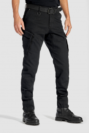 PANTALONI - Blugi Pando Mark Black, Tapered fit