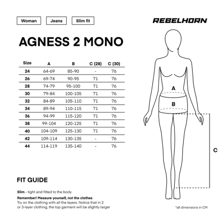 Blugi Rebelhorn Agness II monolayer Lady, Slim Fit [14]