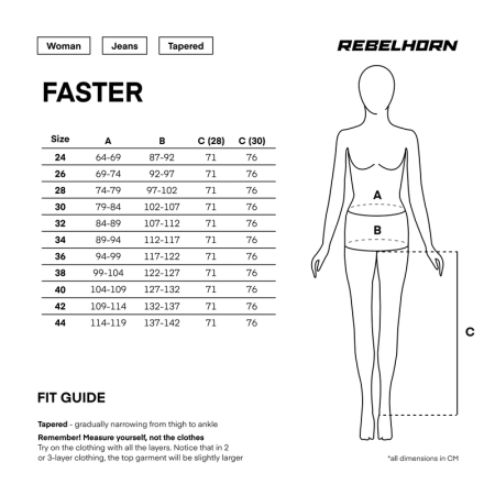 Pantaloni Rebelhorn Faster Lady, Tapered Fit [12]