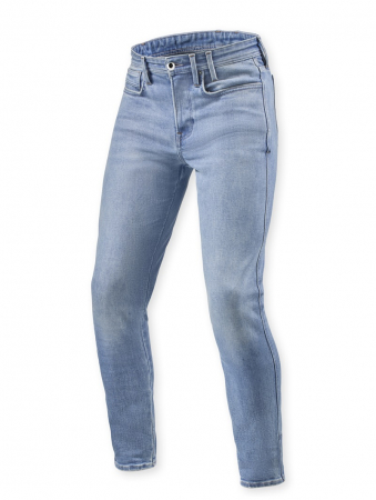 Blugi - Blugi REV'IT! Piston 3, Skinny fit, Albastru deschis