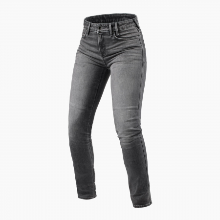 Pantaloni dama - Blugi REV'IT! Shelby 2 Ladies, Skinny fit, Albastru si Gri - lichidare stoc!