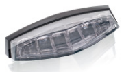Piese moto - Brake rear light PUIG (85 x 20 mm) 6073W clear lens with license light