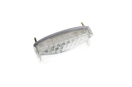 Piese moto - Brake rear light PUIG SMILE (110 x 25 mm) 1359W clear lens with license light