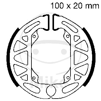 Piese moto - Brake shoe set EBC 806 inclusiv arcurile