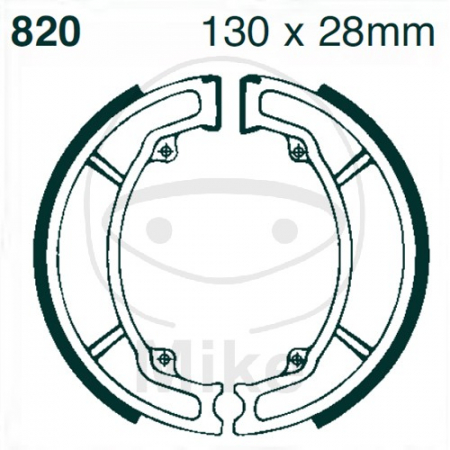 Piese moto - Brake shoe set EBC 820 nu contin arcurile