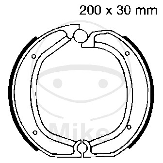 Piese moto - Brake shoe set EBC 860 nu contin arcurile