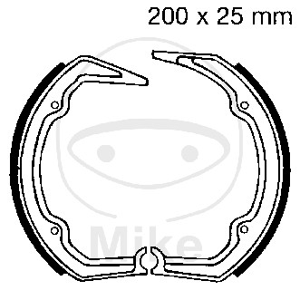 Piese moto - Brake shoe set EBC 862 nu contin arcurile