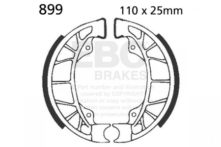 Piese moto - Brake shoe set EBC 899