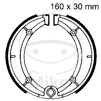 Piese moto - Brake shoe set EBC 921 nu contin arcurile