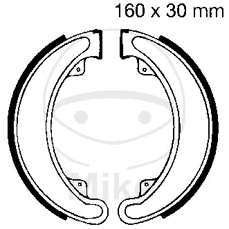 Piese moto - Brake shoe set EBC H315 inclusiv arcurile