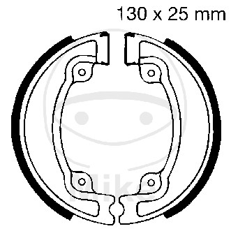 Placute de frana spate - Brake shoe set EBC H330 inclusiv arcurile