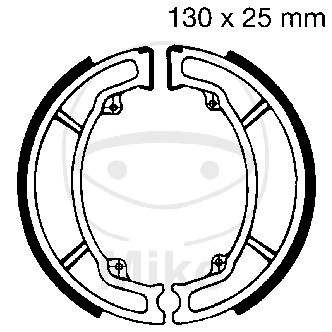 Piese moto - Brake shoe set EBC H350 inclusiv arcurile