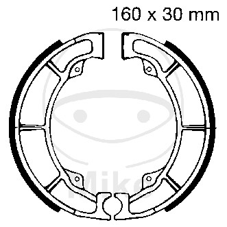 Piese moto - Brake shoe set EBC K706 inclusiv arcurile