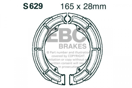 Piese moto - Brake shoe set EBC S629