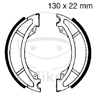 Piese moto - Brake shoe set EBC Y508 inclusiv arcurile