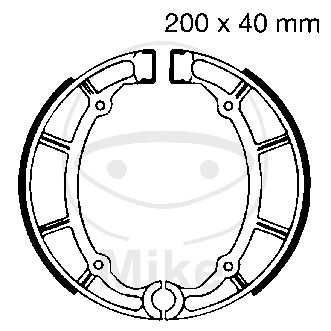 Piese moto - Brake shoe set EBC Y515 inclusiv arcurile