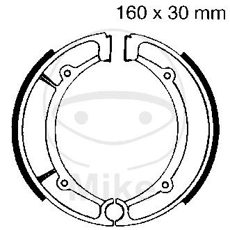 Piese moto - Brake shoe set EBC Y516 inclusiv arcurile