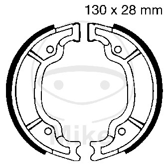 Piese moto - Brake shoe set EBC Y527 inclusiv arcurile
