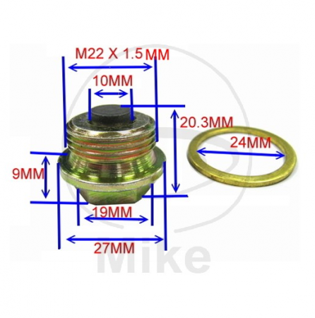 Buson baie ulei magnetic JMP M22X1.50 cu saiba [1]