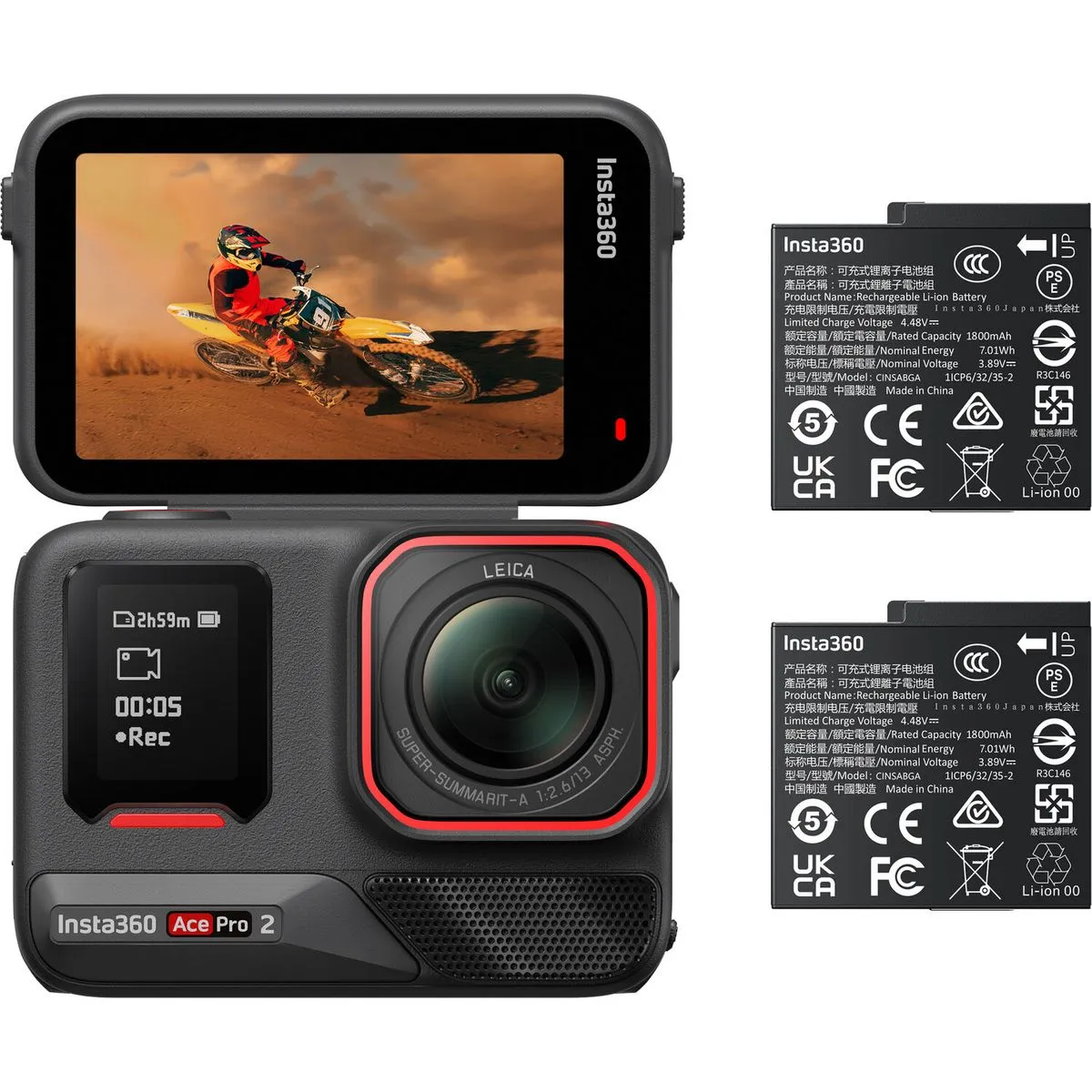 ACCESORII - Camera de actiune Insta360 Ace Pro 2 Dual-Battery 8K