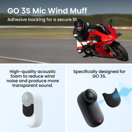 Camera de actiune Insta360 Go 3S Motorcycle In-Helmet POV Bundle [20]