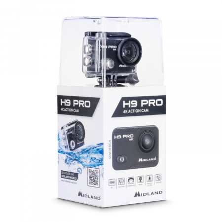 Camere de actiune - Camera moto de actiune Midland H9 Pro 4k