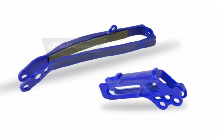 Piese moto - Chain guide / slider kit POLISPORT blue Yam 98