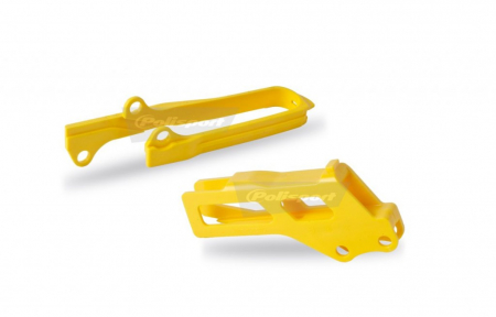 Piese moto - Chain guide / slider kit POLISPORT yellow RM 01