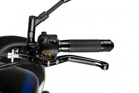 Piese moto - Clutch lever without adapter PUIG 3.0 210NO foldable black/gold
