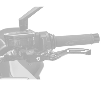 Piese moto - Clutch lever without adapter PUIG 4.0 4230NV standard negru/verde