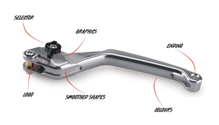 Clutch lever without adapter PUIG 4.0 4230NV standard negru/verde [3]