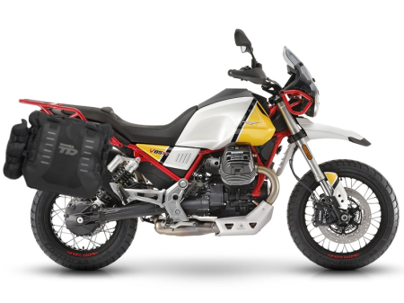 Piese moto - Complete set of SHAD TERRA TR40 adventure saddlebags, including mounting kit SHAD MOTO GUZZI V 85 TT