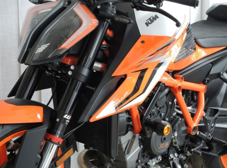 Crash protectors RDMOTO KTM13N Alb with black caps [4]