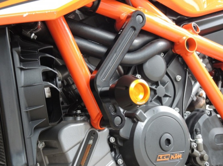 Crash protectors RDMOTO KTM13N Alb with black caps [6]