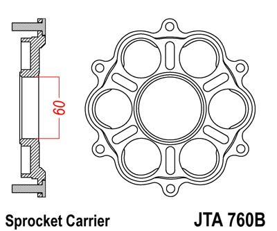 Piese moto - Cutie transport pinion JT JTA 760B