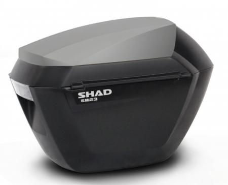 Piese moto - Cutii laterale cu capace colorate SHAD SH23 new titanium