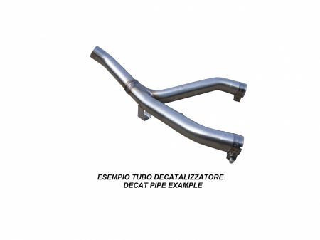 Piese moto - Decat pipe GPR S.157.DEC Brushed Stainless steel