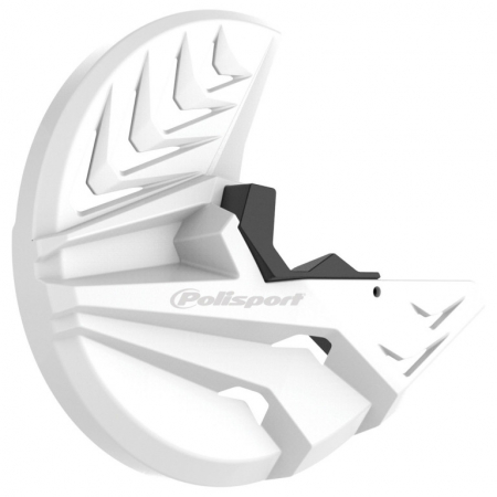 Piese moto - Disc & bottom fork protector POLISPORT PERFORMANCE 8155600002 alb/negru
