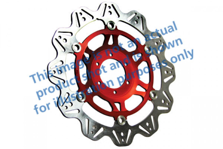 Piese moto - Disc de frana EBC VR3058RED Rosu