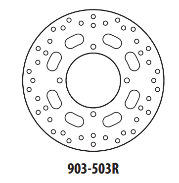 Piese moto - Disc de frana GOLDFREN 903-503R spate 240 mm