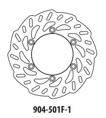 Piese moto - Disc de frana GOLDFREN 904-501F-1 fata 260 mm