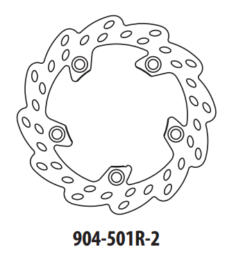 Piese moto - Disc de frana GOLDFREN 904-501R-2 spate 210 mm