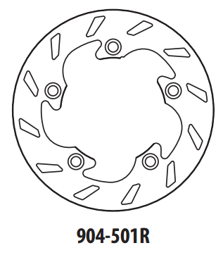 Piese moto - Disc de frana GOLDFREN 904-501R spate 210 mm