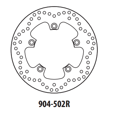 Piese moto - Disc de frana GOLDFREN 904-502R spate 250 mm