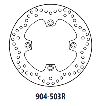 Piese moto - Disc de frana GOLDFREN 904-503R spate 250 mm
