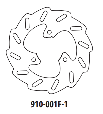 Piese moto - Disc de frana GOLDFREN 910-001F-1 fata 190 mm