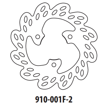 Piese moto - Disc de frana GOLDFREN 910-001F-2 fata 190 mm