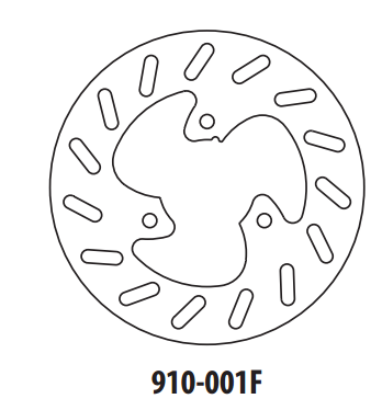 Piese moto - Disc de frana GOLDFREN 910-001F fata 190 mm
