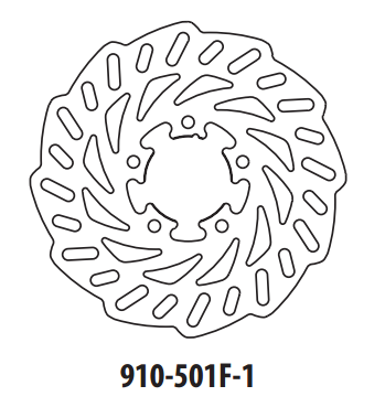 Piese moto - Disc de frana GOLDFREN 910-501F-1 fata 220 mm