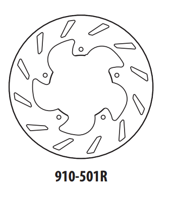 Piese moto - Disc de frana GOLDFREN 910-501R spate 220 mm
